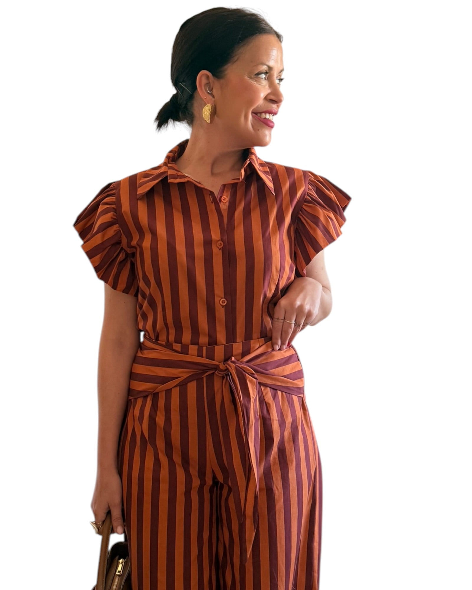 Conjunto burdeos- naranja - AC