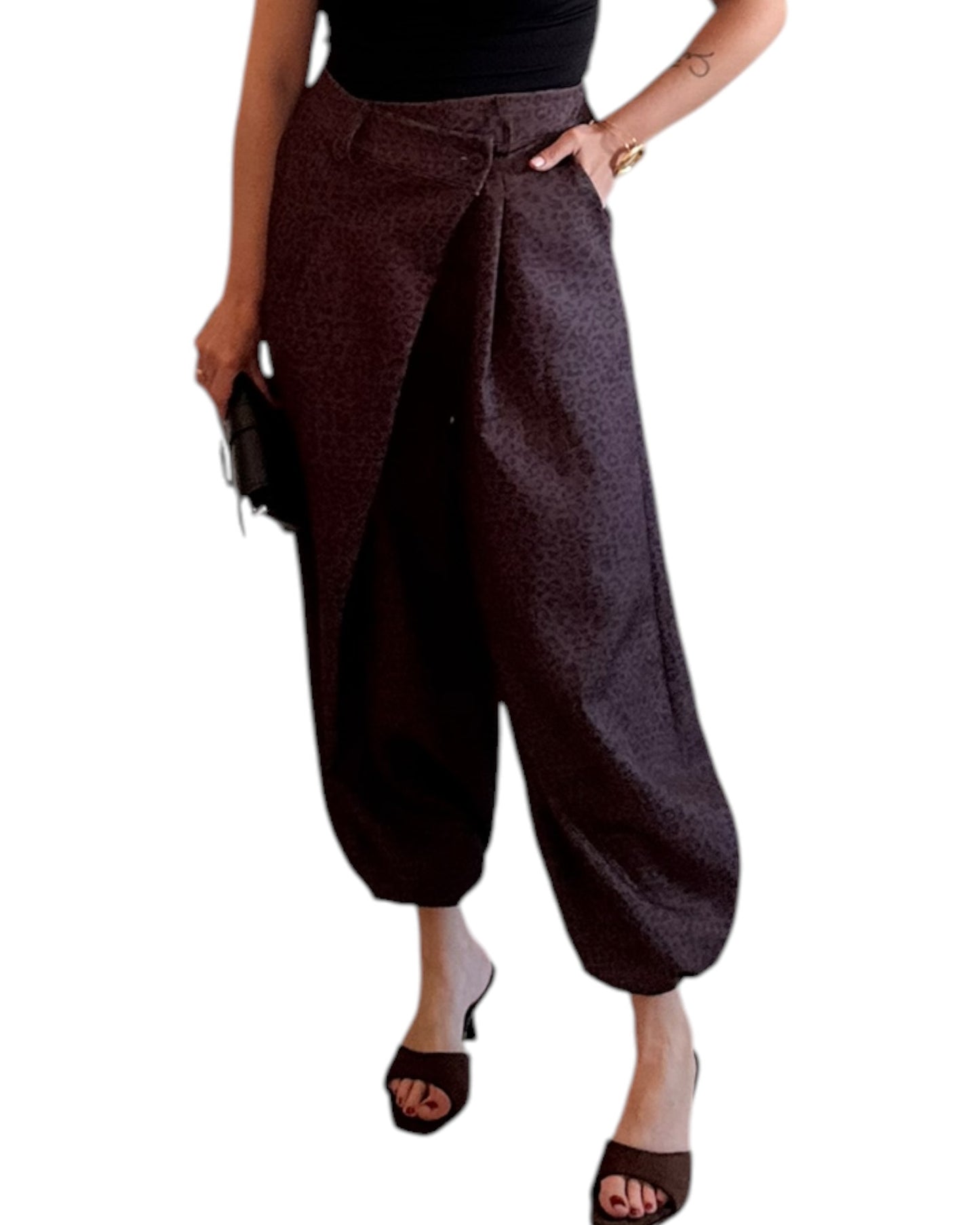 Pantalón print cruzado ballom