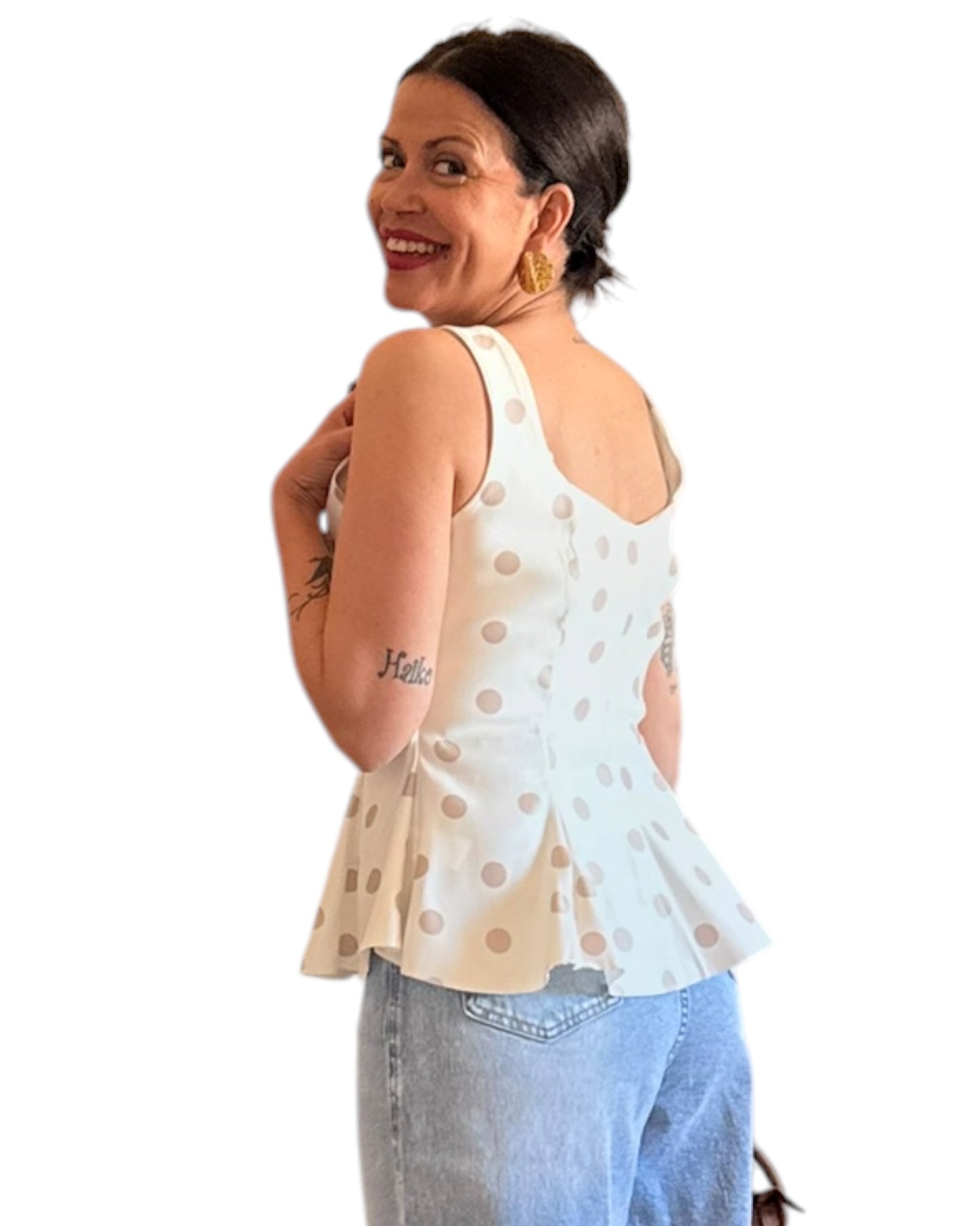Top lunares peplum - AC