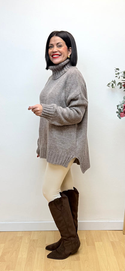 Jersey taupé Sheila