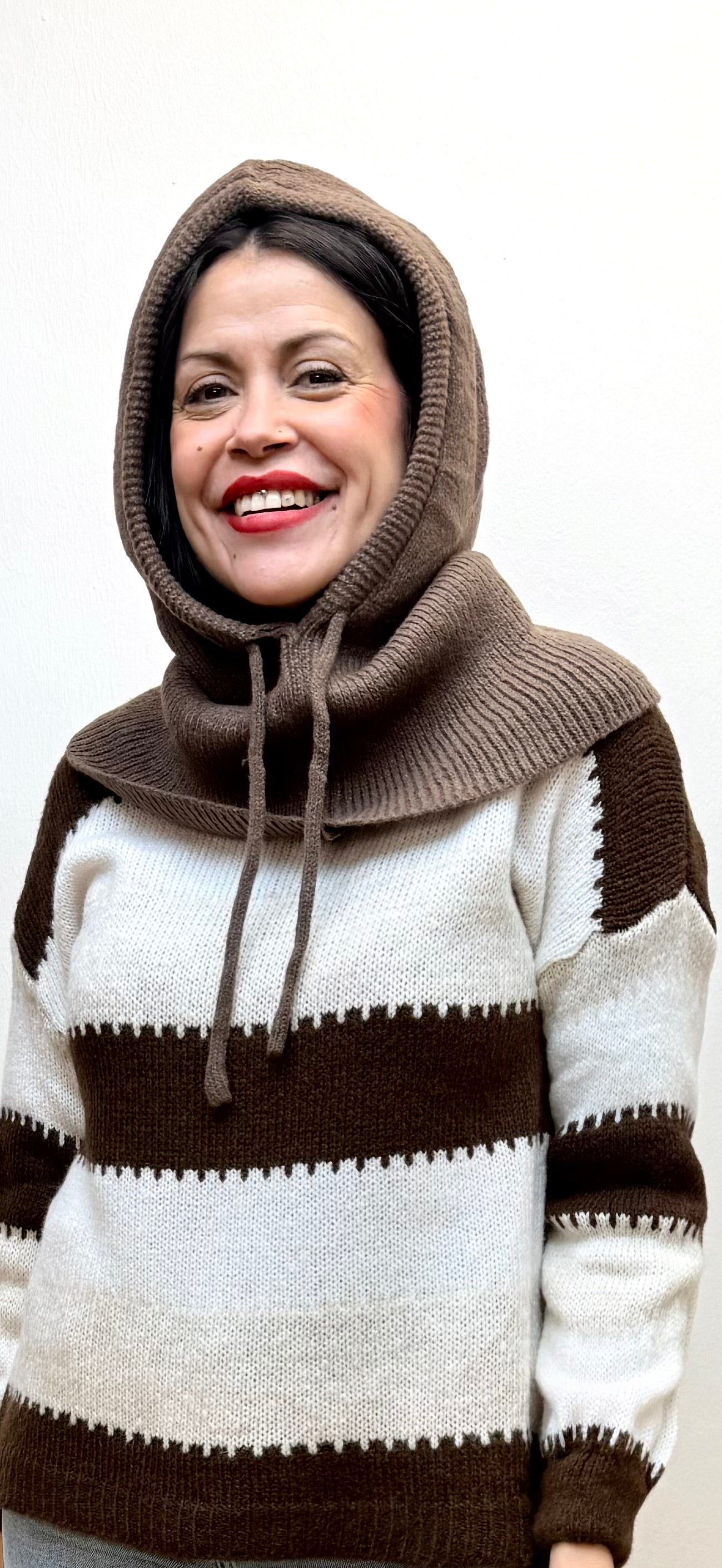 Jersey rayas chocolate Manuela