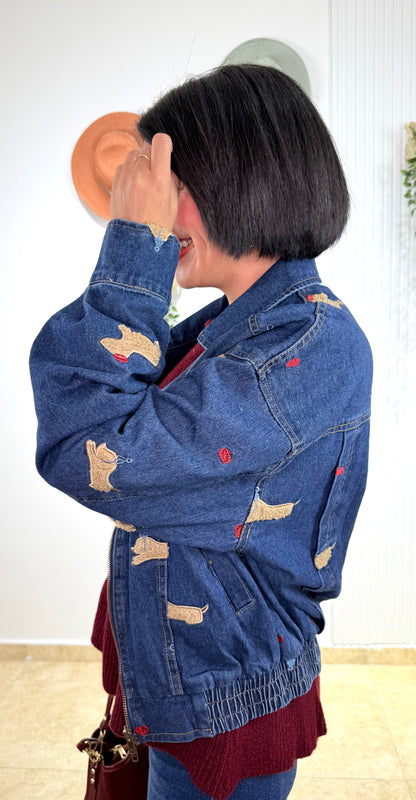Chaqueta denim dog
