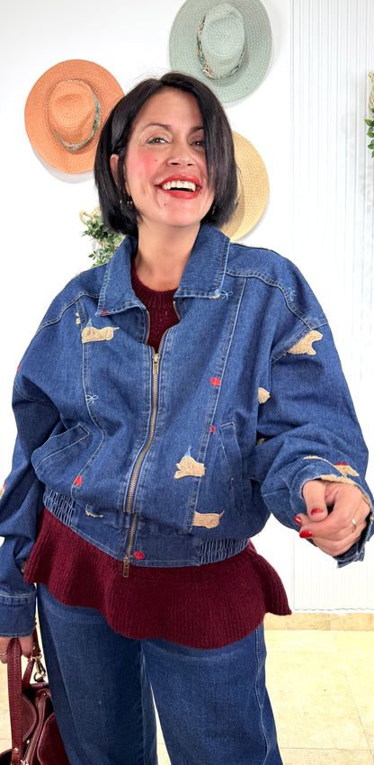 Chaqueta denim dog