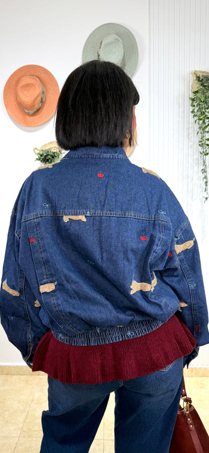 Chaqueta denim dog