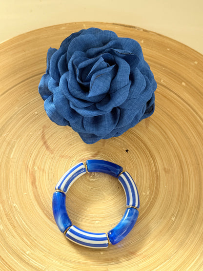 Pulsera rayas azul klein - AC