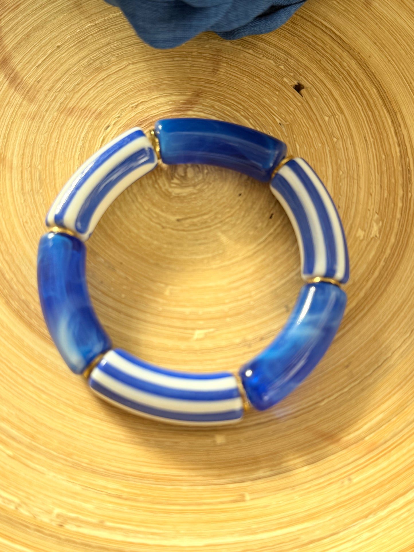 Pulsera rayas azul klein - AC