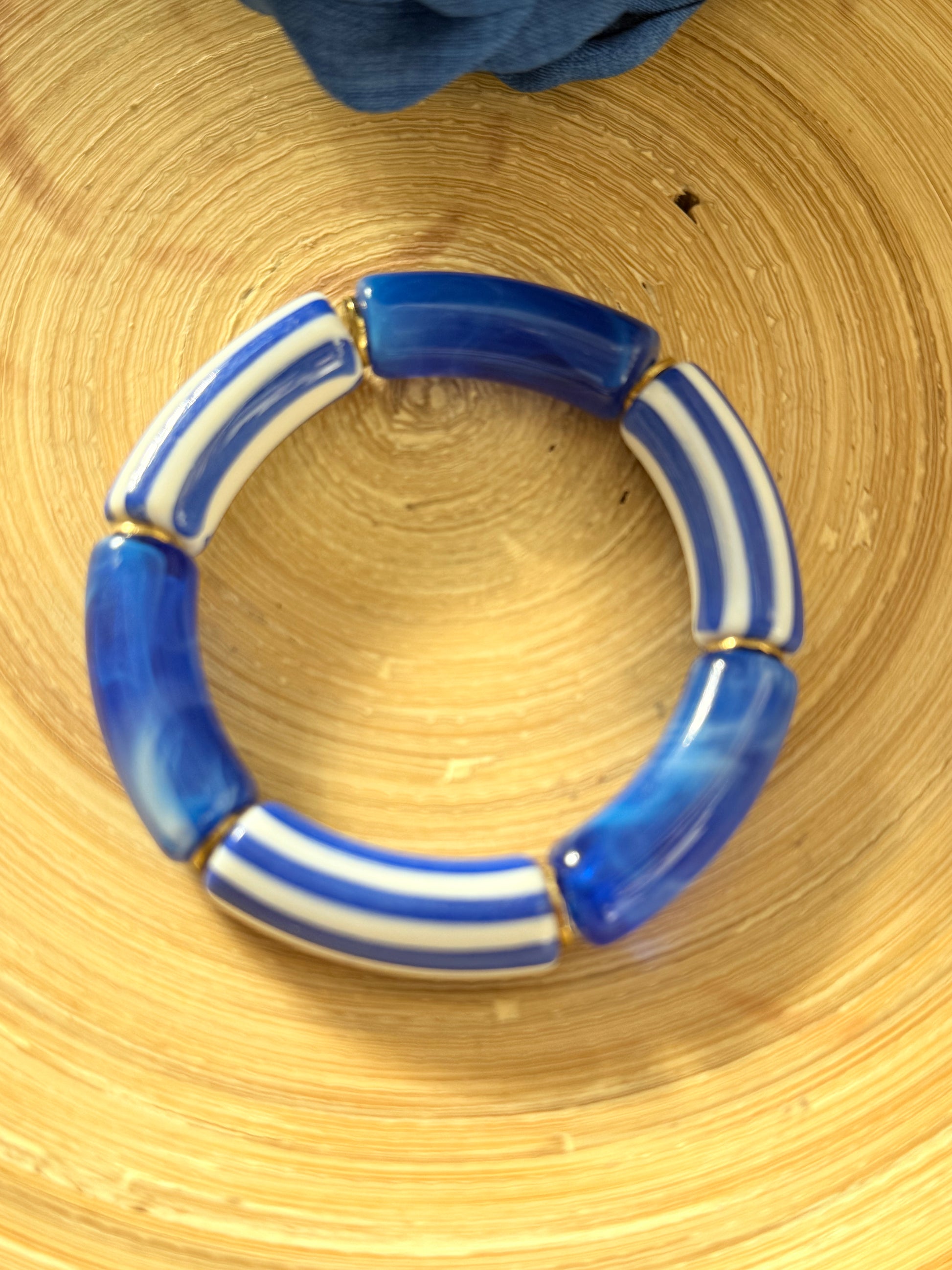 Pulsera rayas azul klein - AC