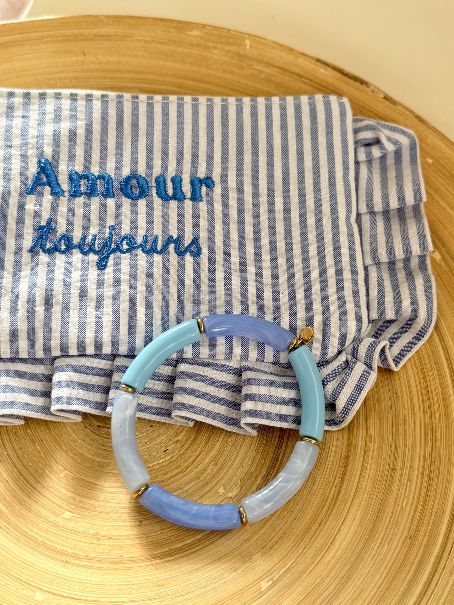 Pulsera combi azul celeste - AC
