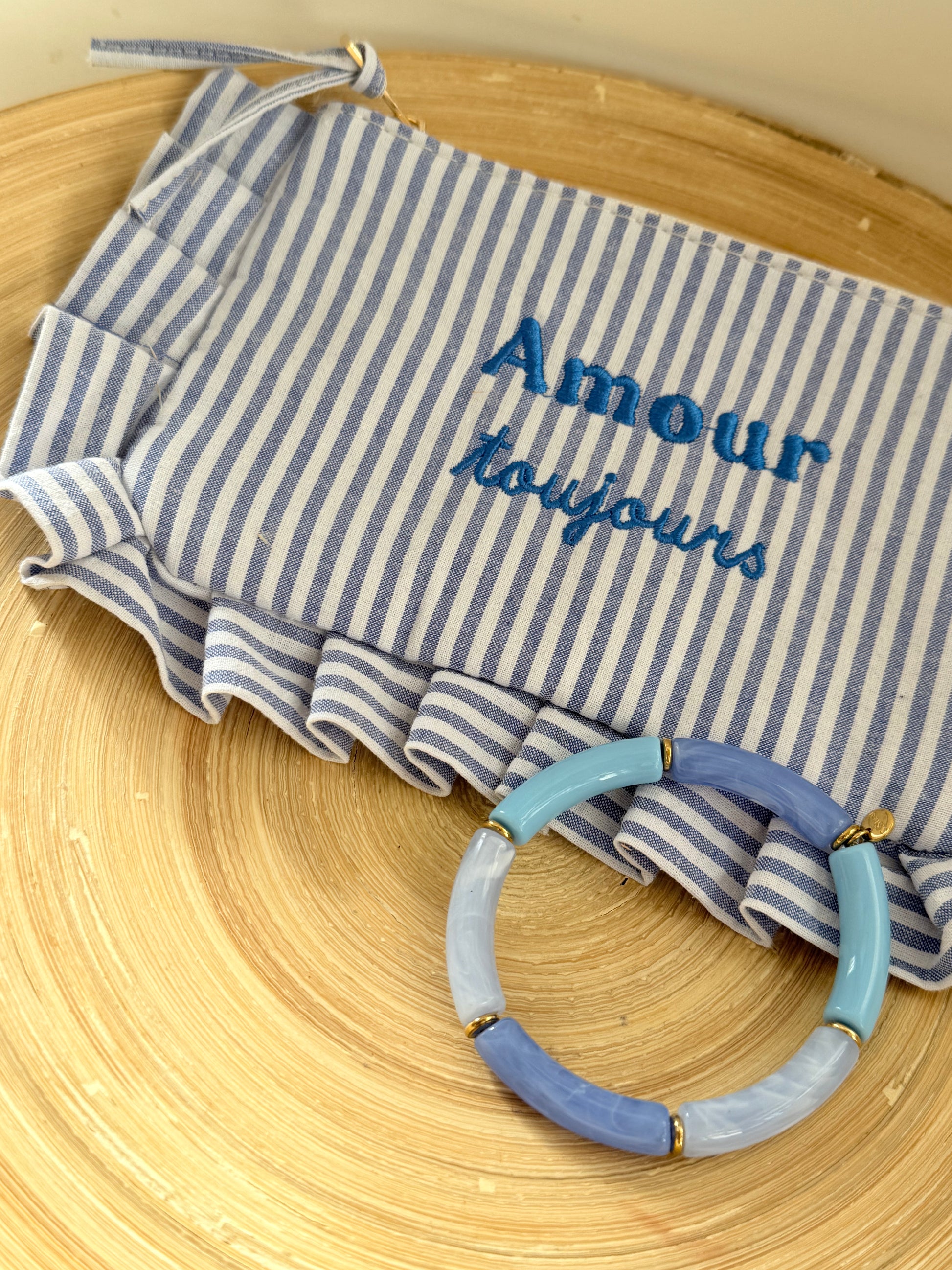 Pulsera combi azul celeste - AC