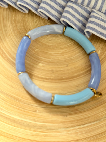Pulsera combi azul celeste - AC