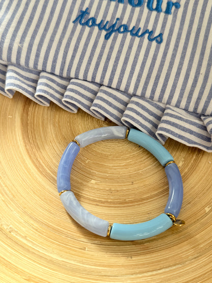 Pulsera combi azul celeste - AC