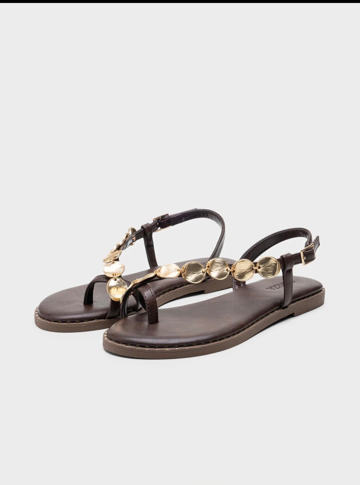 Sandalia monedas chocolate - AC