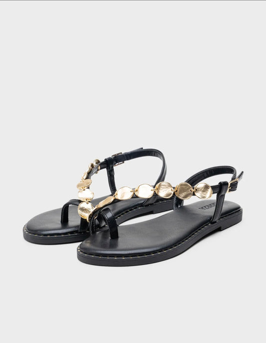 Sandalia monedas negras - AC