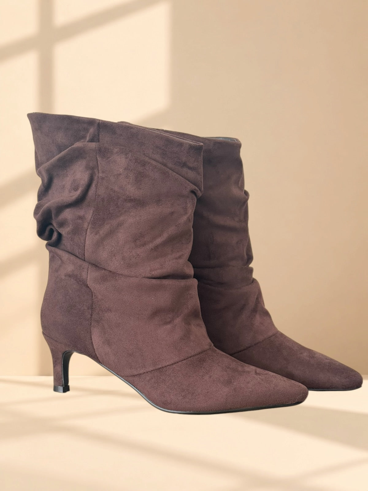Botin arrugado chocolate
