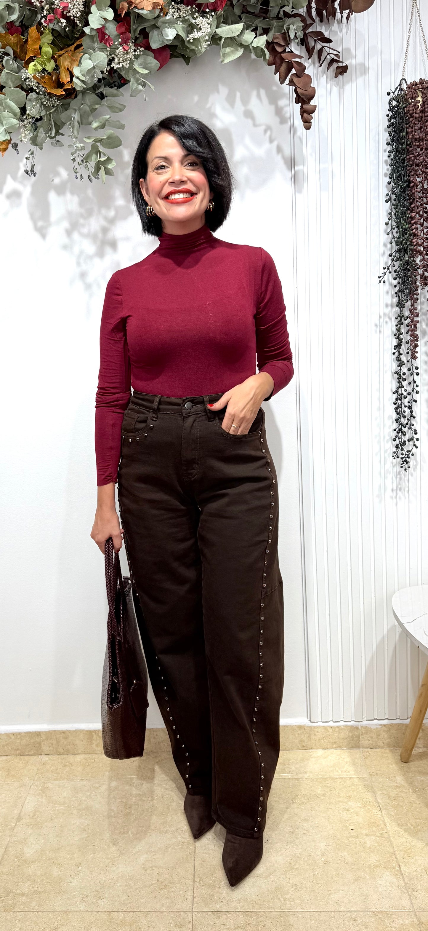 Camiseta intimisimi burdeos