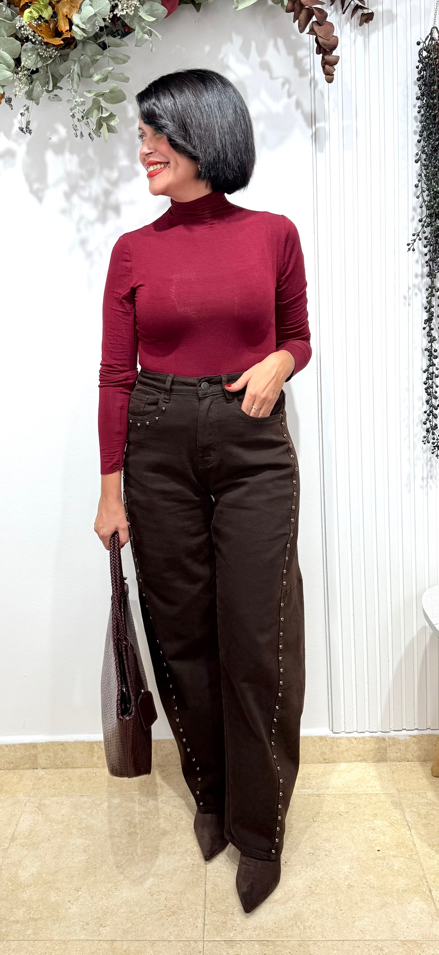 Camiseta intimisimi burdeos