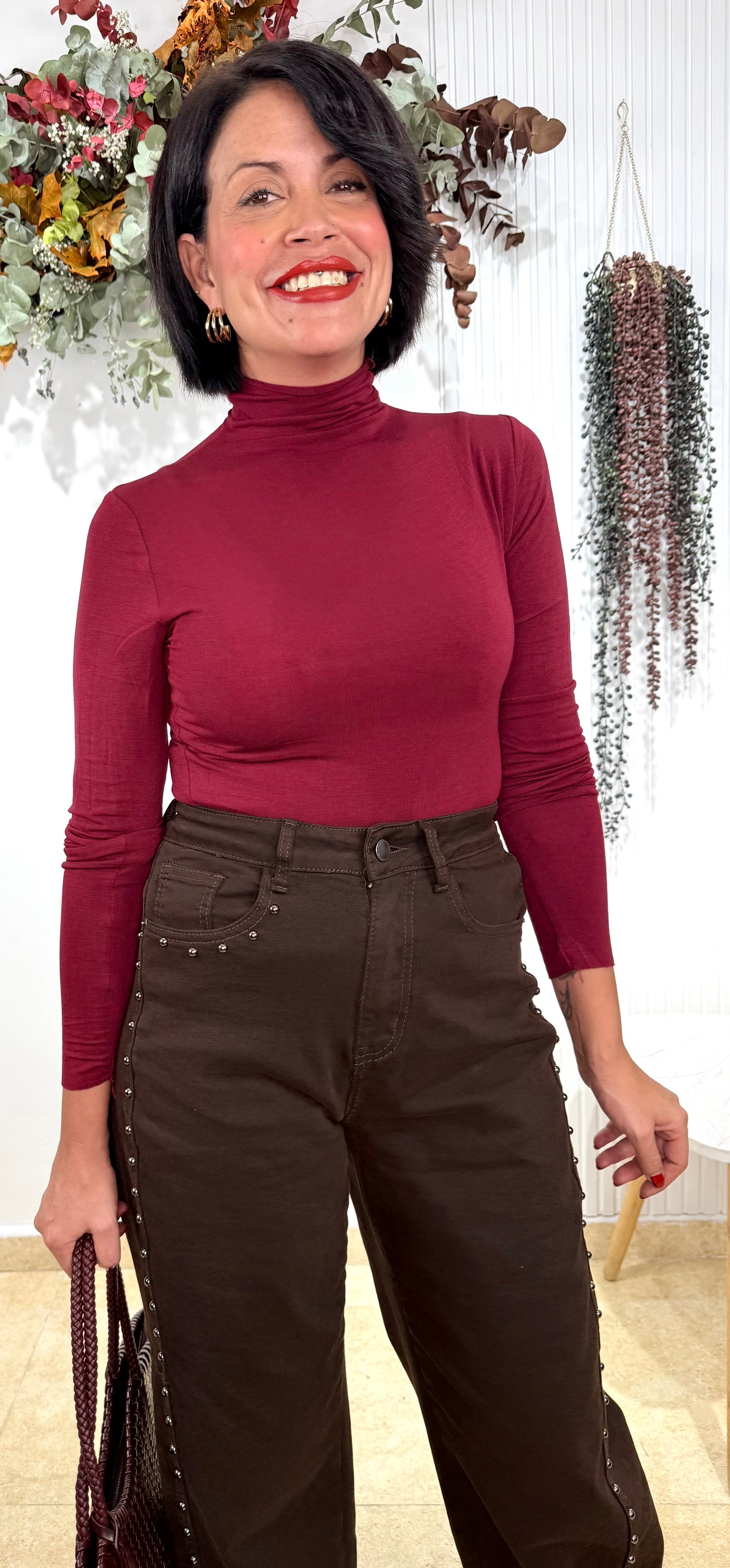 Camiseta intimisimi burdeos