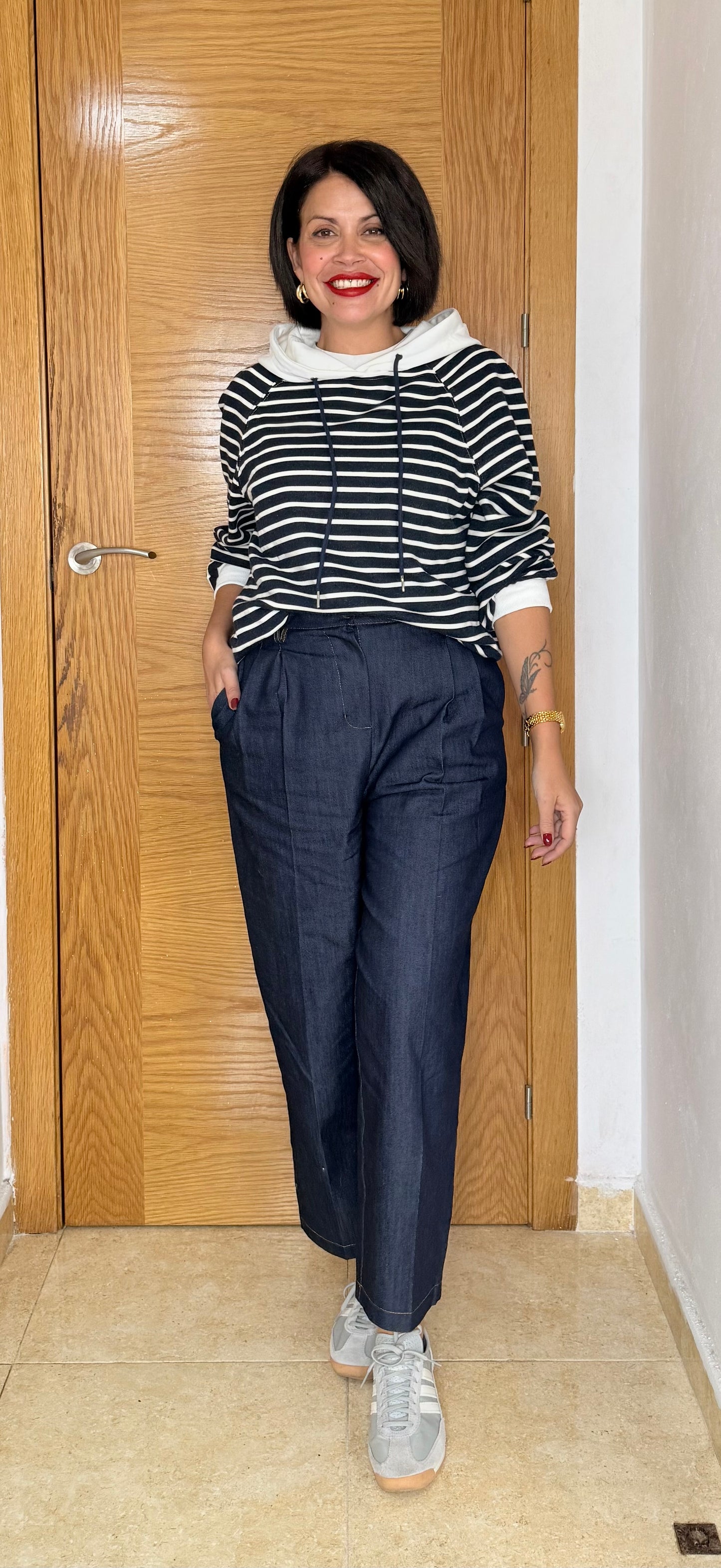 Pantalón vestir denim