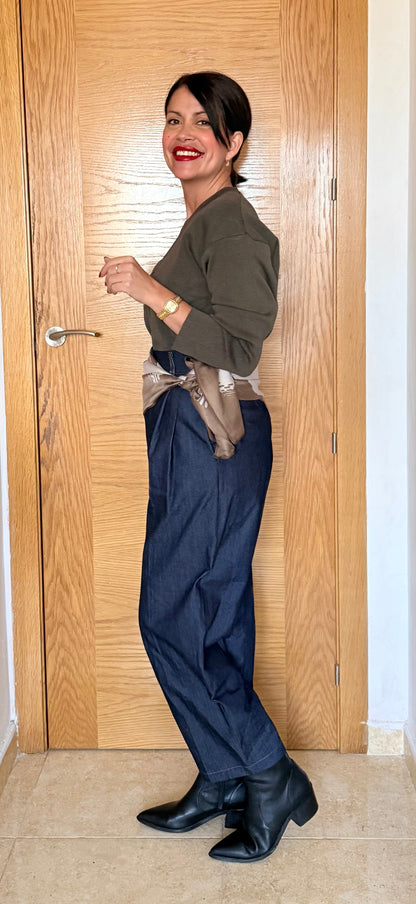 Pantalón vestir denim