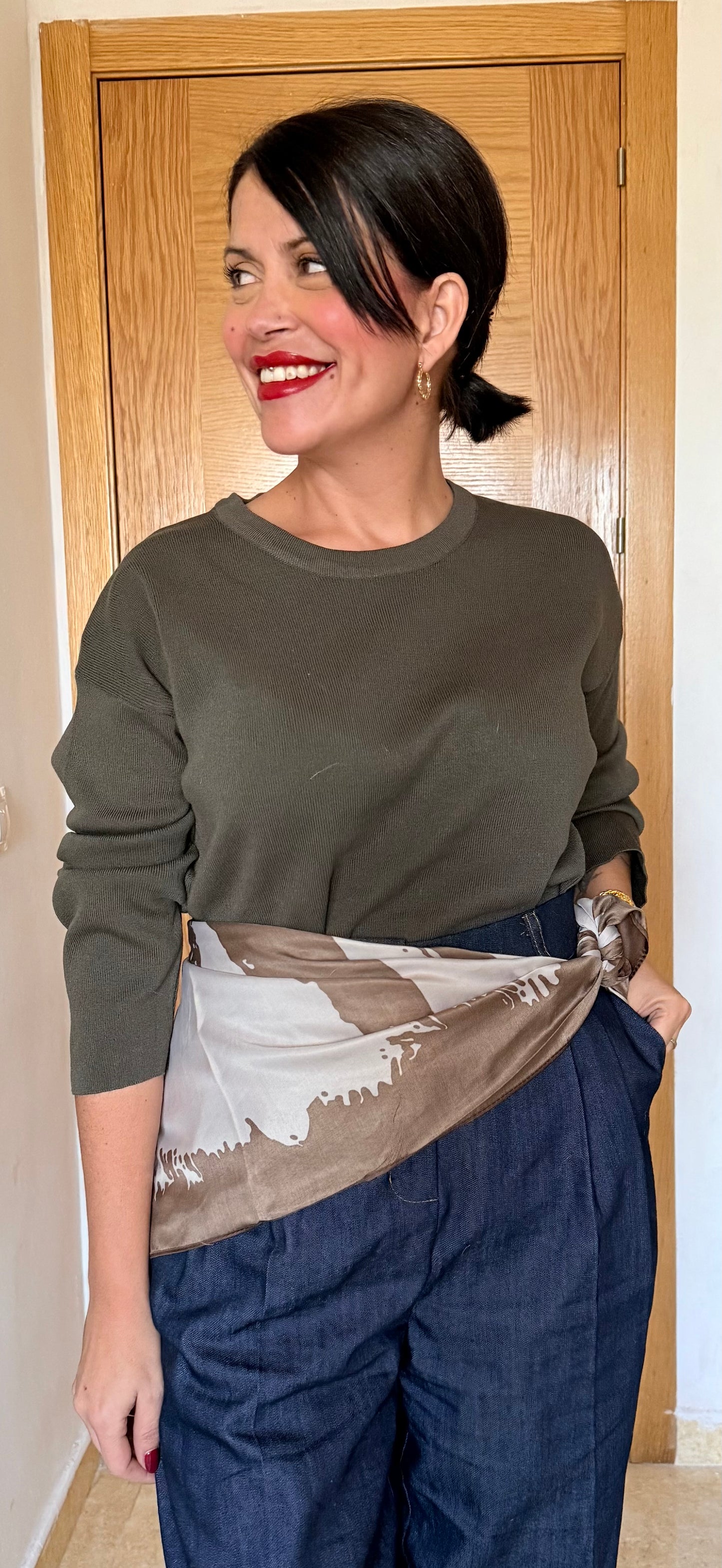 Pantalón vestir denim