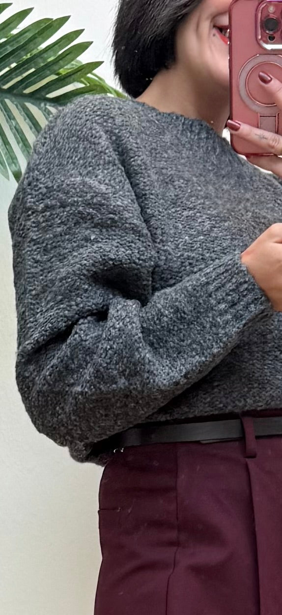 Falda pantalón tablas burdeos