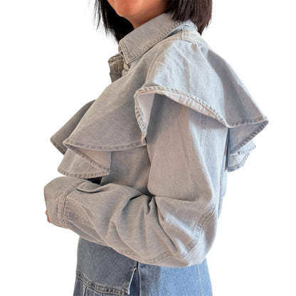 Camisa volantes denim Macarena