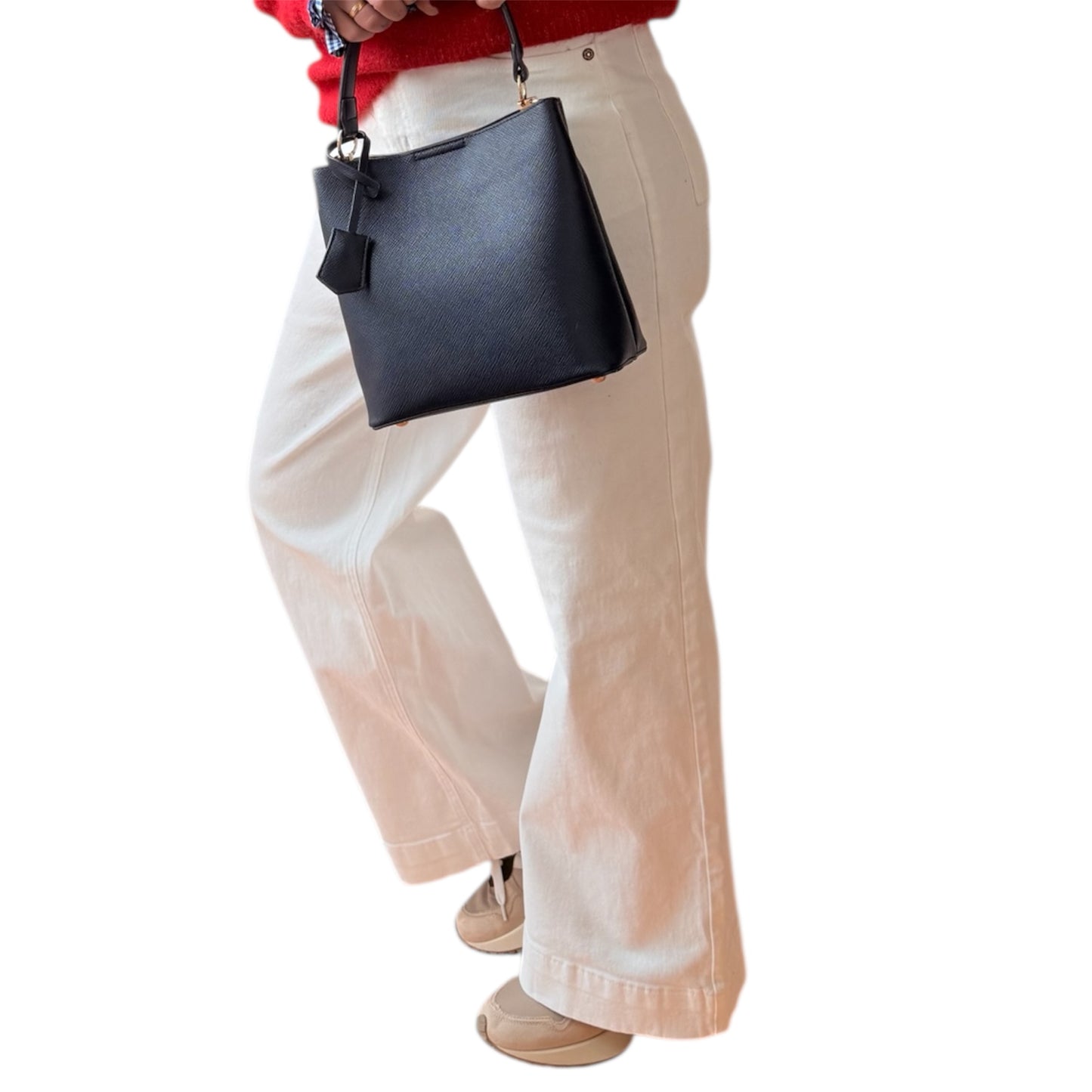 Jeans wide leg blanco Emilia