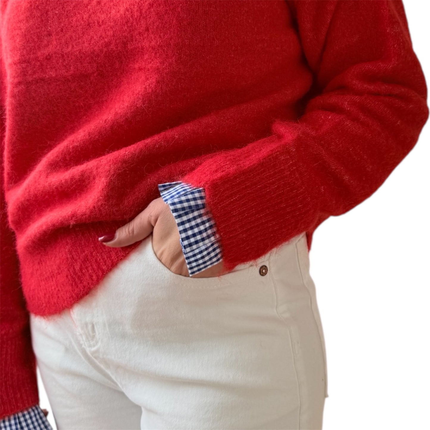 Jeans wide leg blanco Emilia