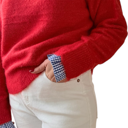 Jeans wide leg blanco Emilia