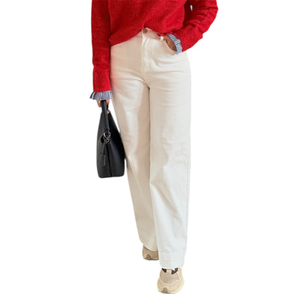 Jeans wide leg blanco Emilia