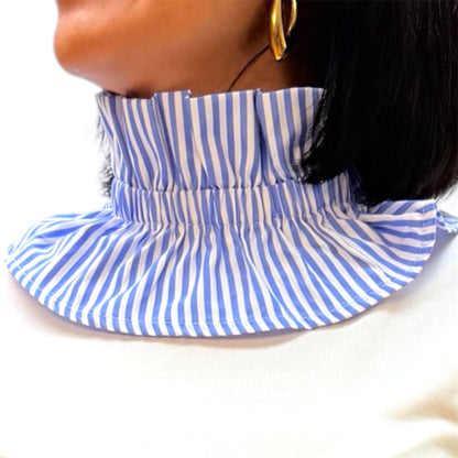 Cuello rayas azul Martina
