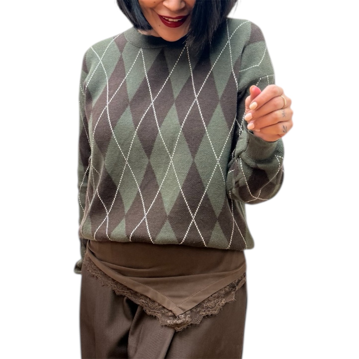 Camiseta basic chocolate lencera.