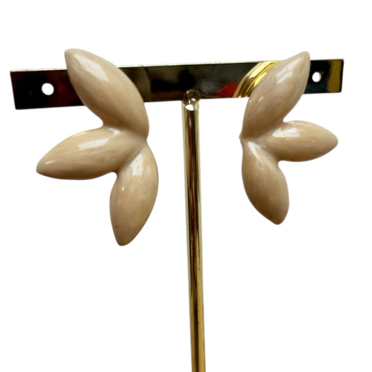 Pendientes hoja tostados