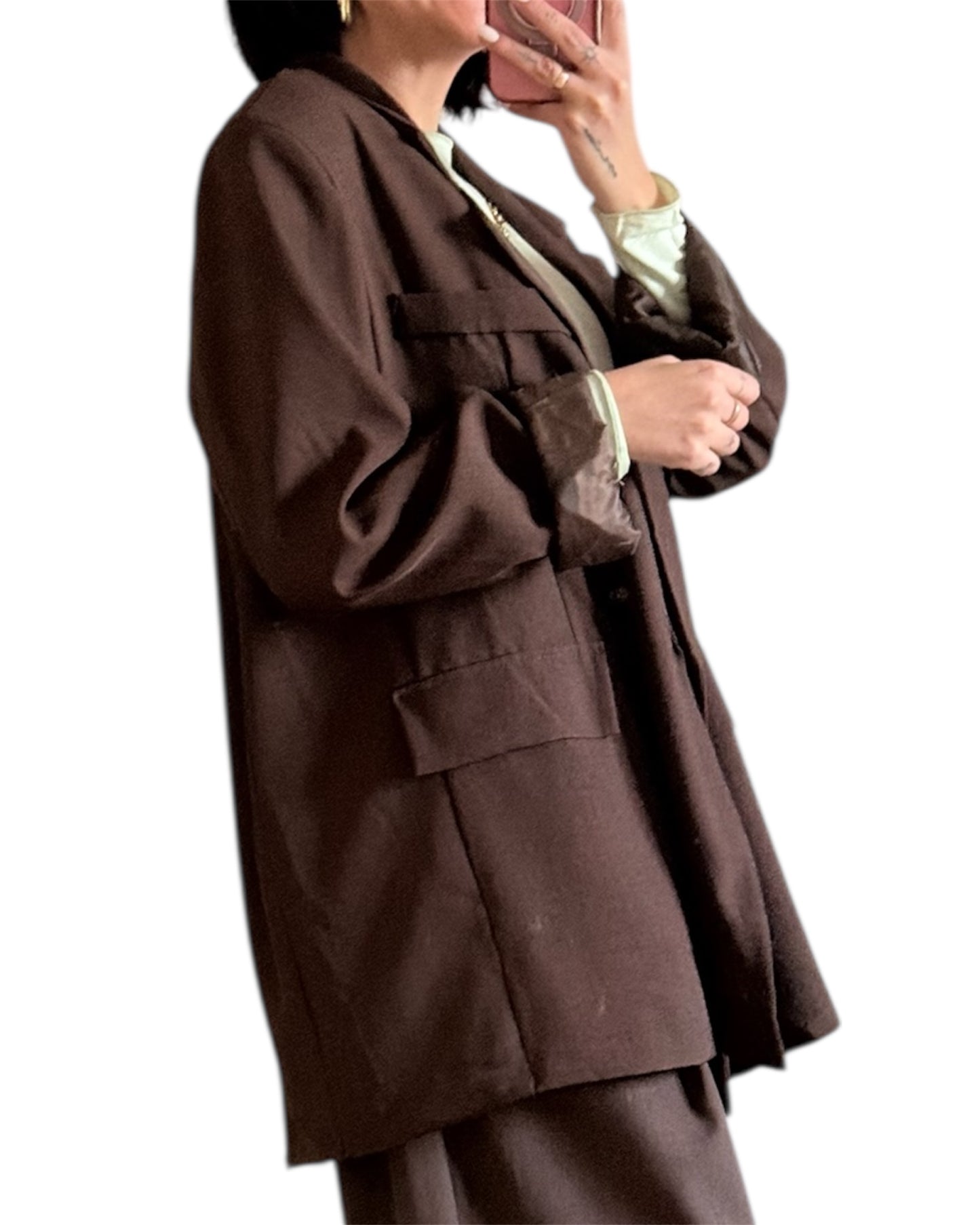 Blazer cruzada chocolate