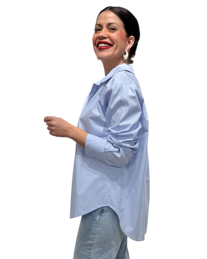 Camisa basic azul Marta