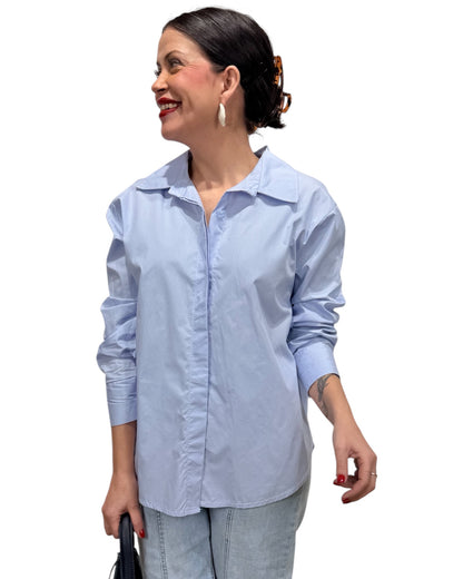 Camisa basic azul Marta