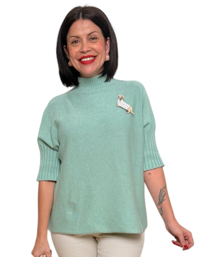 Jersey turquesa manga corta