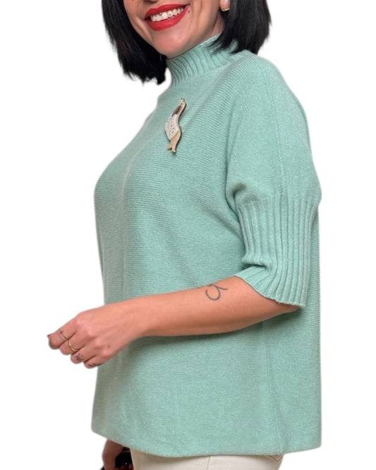 Jersey turquesa manga corta