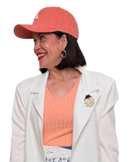 Blazer cruzada blanca Kate