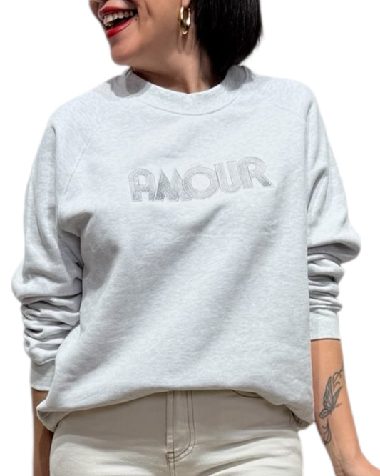 Sudadera AMOR gris