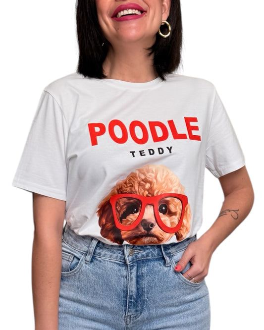 Camiseta Poddle roja