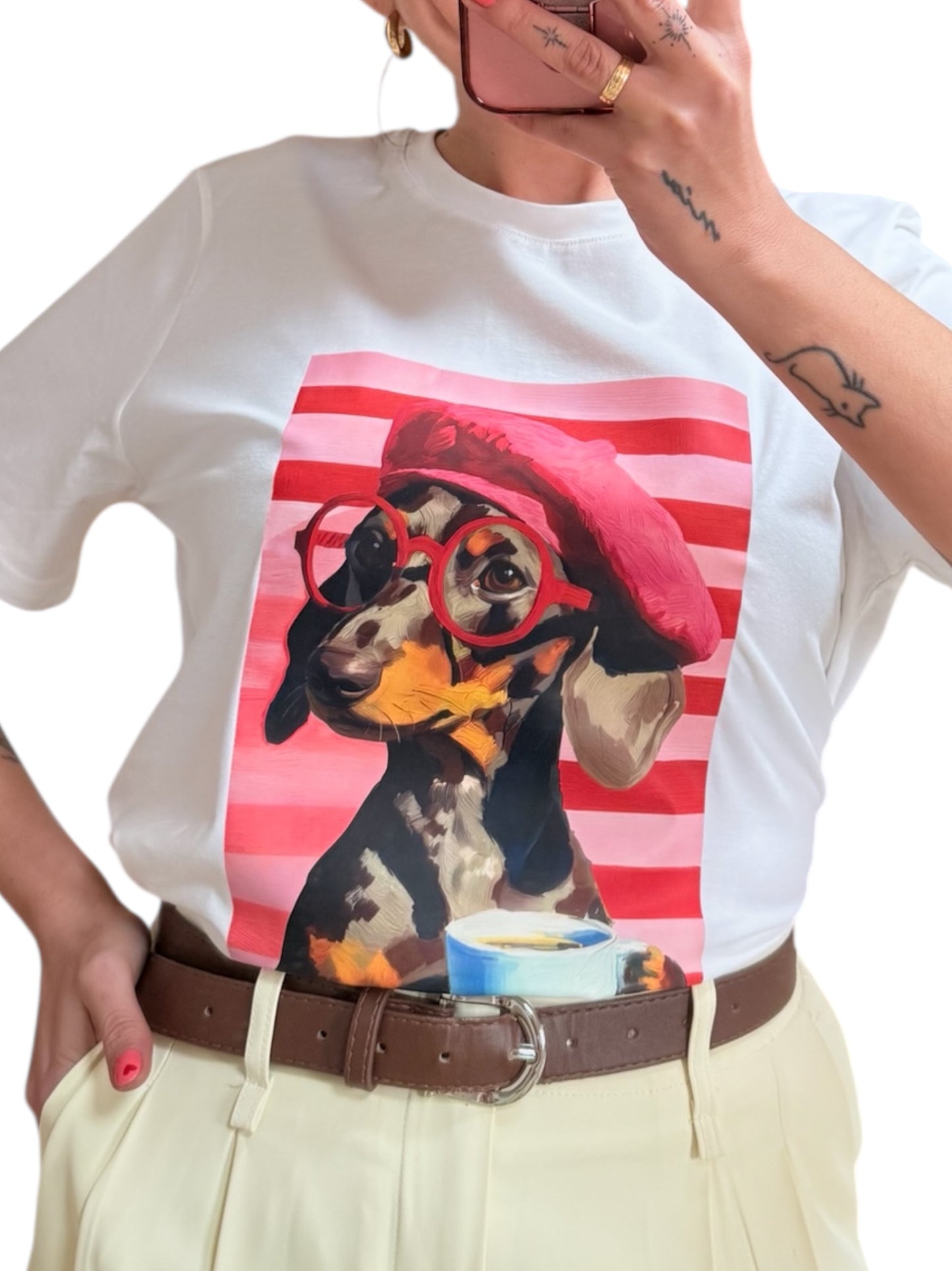 Camiseta Teckel roja