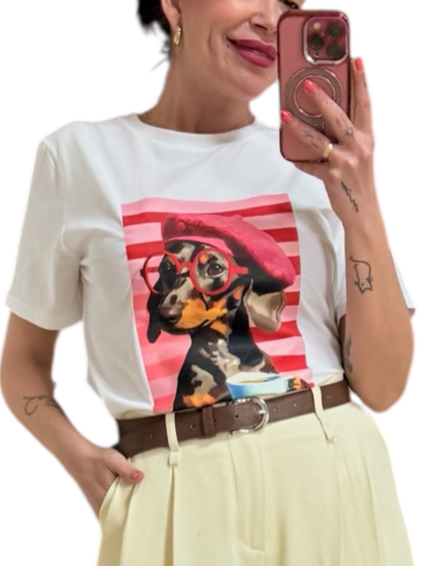 Camiseta Teckel roja