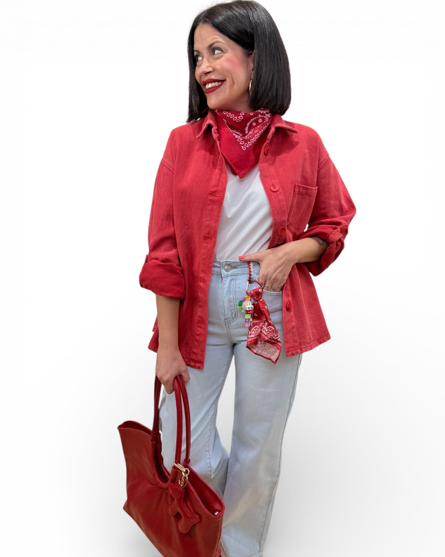 Sobrecamisa Roja Miren