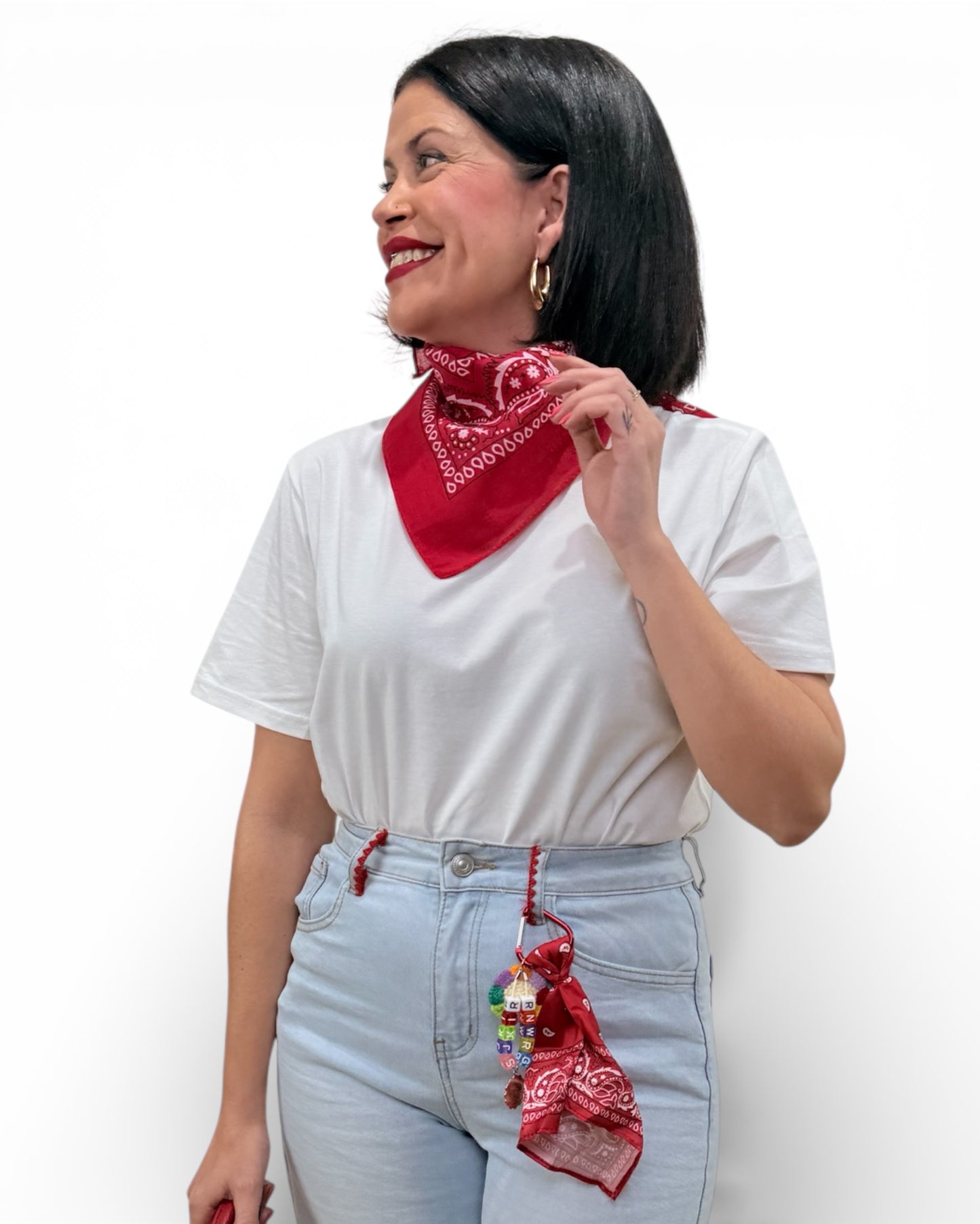 Camiseta pañuelo rojo