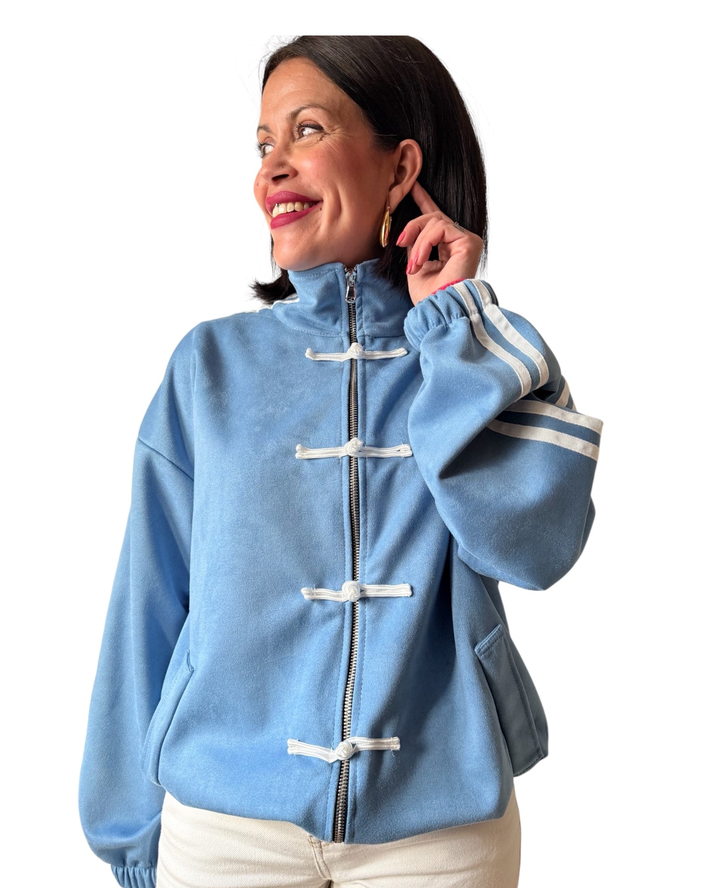 Chaqueta Adidis Chinese azul