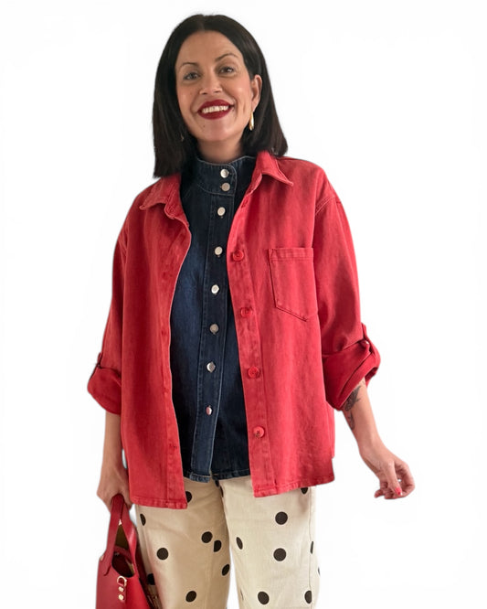 Sobrecamisa Roja Miren