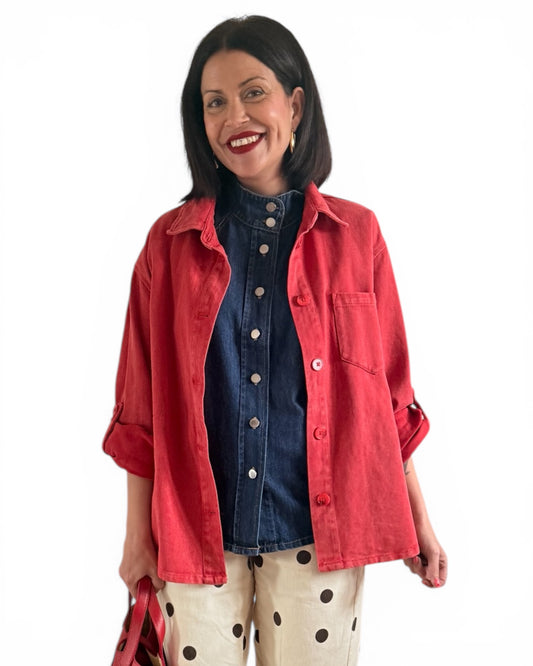 Sobrecamisa Roja Miren