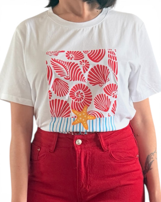 Camiseta Summer roja