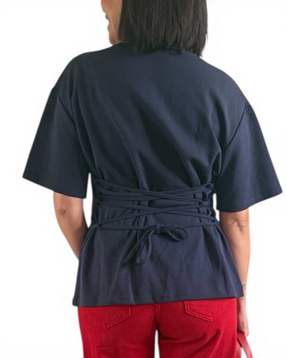 Camiseta Lady azul marino - AC